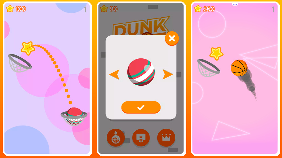 Игра Dunk Shot играть онлайн в браузере