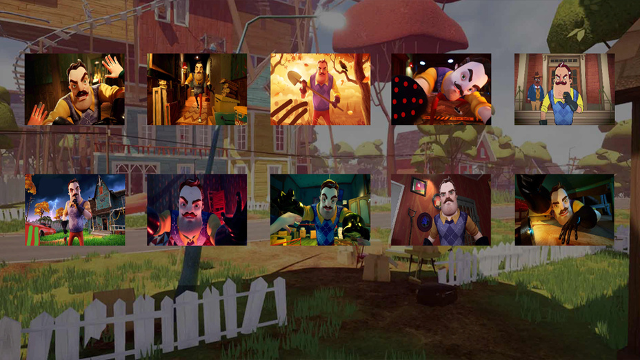 Игра Hello Neighbor супер пазл играть онлайн в браузере