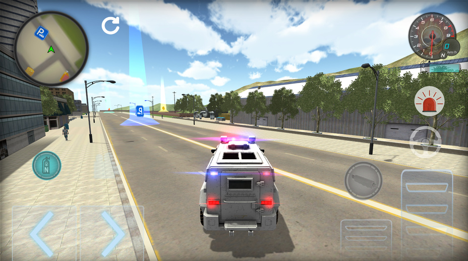 Игра Police Car in the City играть онлайн в браузере