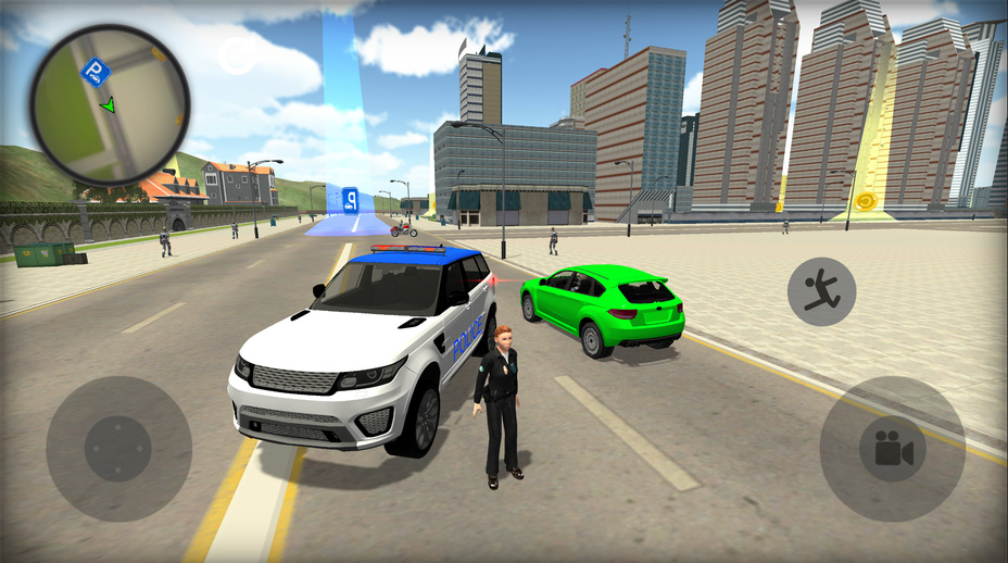 Игра Police Car in the City играть онлайн в браузере