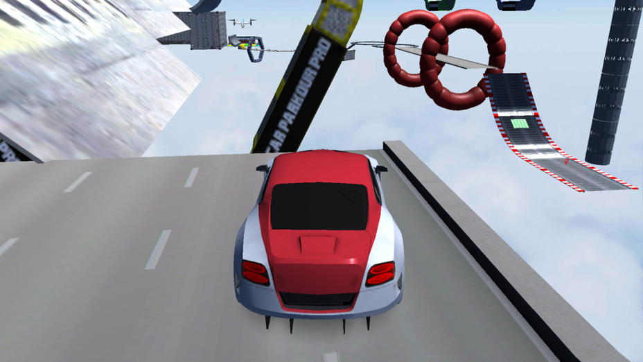 Игра Sport Car parkour играть онлайн в браузере