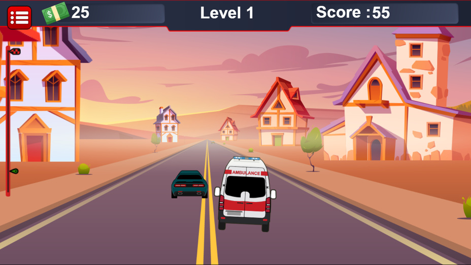 Игра Ambulance Traffic Drive играть онлайн в браузере