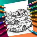 Игра Раскраски - Машины, для детей онлайн без регистрации играть бесплатно в браузере Играть в Раскраски - Машины, для детей онлайн без регистрации