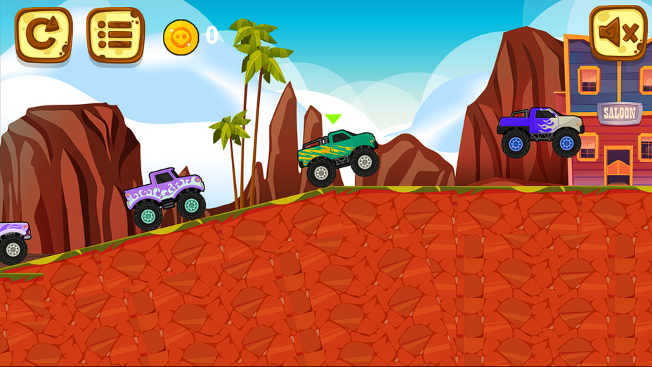 Игра Monster Truck Racing играть онлайн в браузере