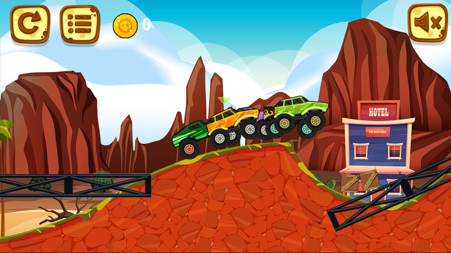 Игра Monster Truck Racing играть онлайн в браузере