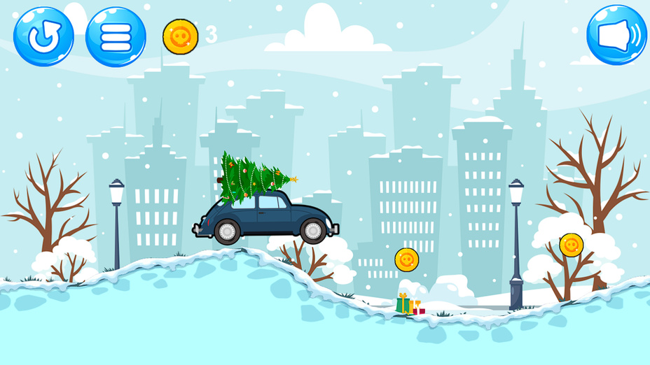 Игра Christmas Drive играть онлайн в браузере