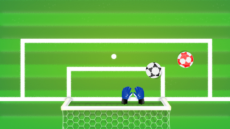 Игра Футбольный вратарь и мяч играть онлайн в браузере