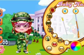 Baby Hazel Defense Officer Dressup