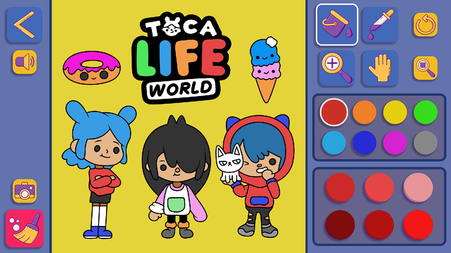 Игра Раскраска Тока Бока Life World играть онлайн в браузере