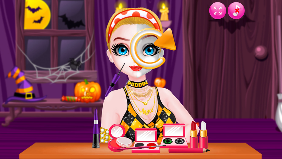 Игра Учебник по Двойному Макияжу «Принцессы на Хэллоуин» онлайн без регистрации играть бесплатно в браузере Игра Учебник по Двойному Макияжу «Принцессы на Хэллоуин» играть онлайн в браузере