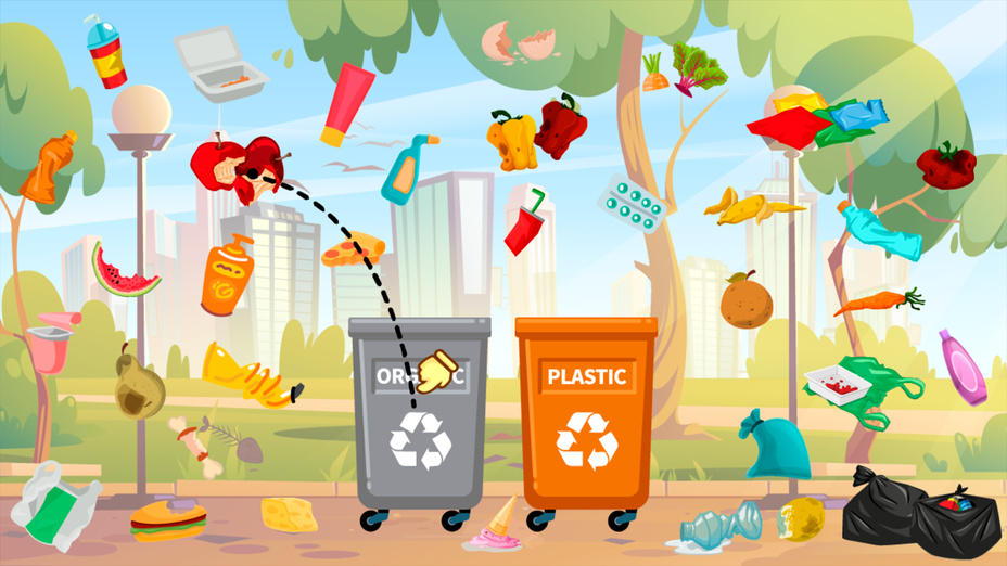 Игра Trash Sorting for Kids играть онлайн в браузере